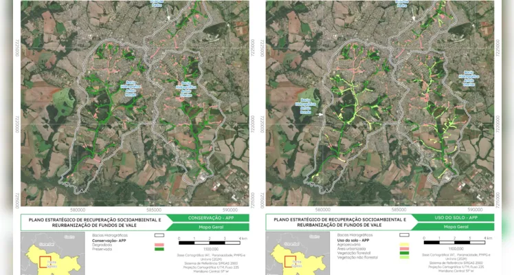 Confira os estudos realizados pela Unilivre nas três bacias hidrográficas presentes no projeto.