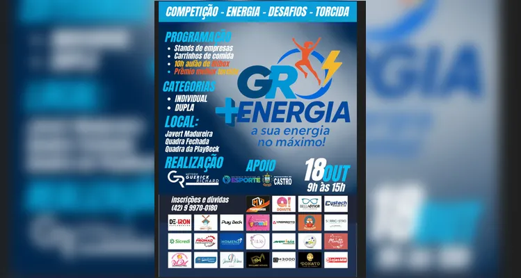 Feira comercial e competição esportiva agitam Castro no próximo sábado