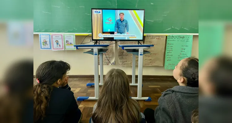 A videoaula do Vamos Ler e VCG foi o ponto de partida para as atividades da classe.