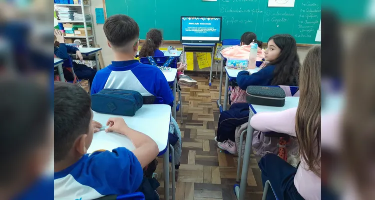 A partir de reflexões propostas na videoaula do projeto, os estudantes complementaram processos educativos já em andamento.