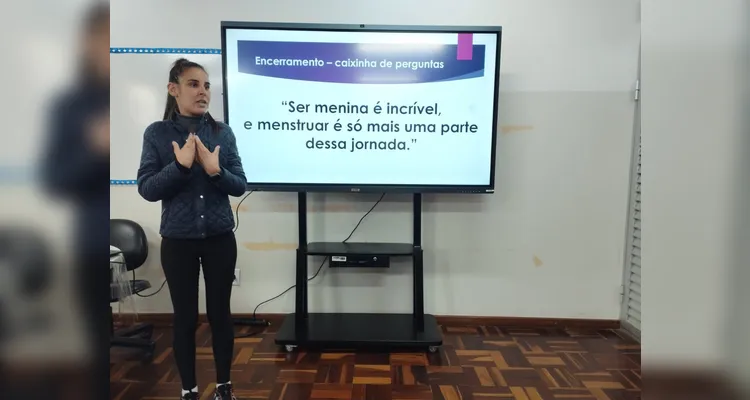 A proposta foi realizada de forma leve e buscou sanar todas as dúvidas das alunas.