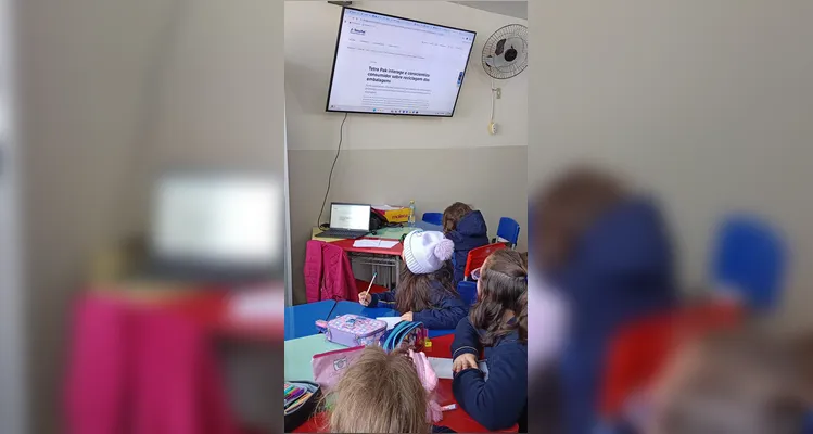 Após assistirem ao conteúdo do projeto, os educandos se engajaram em variadas ações.