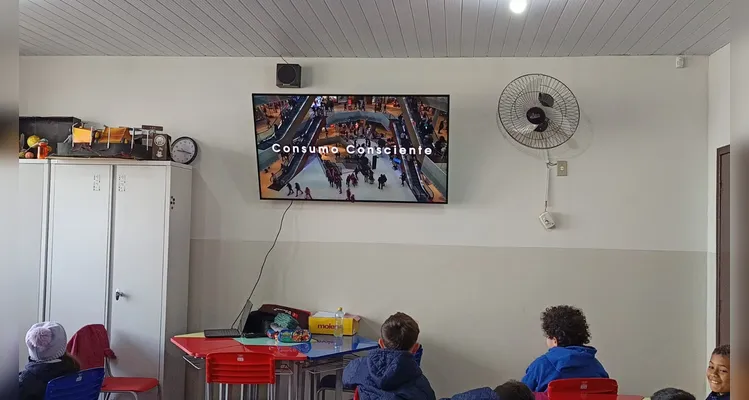 Após assistirem ao conteúdo do projeto, os educandos se engajaram em variadas ações.