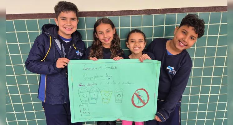 Após assistirem ao conteúdo do projeto, os educandos se engajaram em variadas ações.