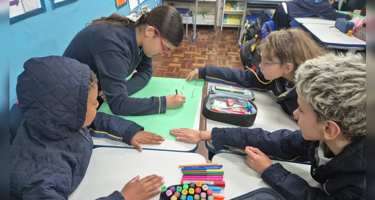 Após assistirem ao conteúdo do projeto, os educandos se engajaram em variadas ações.