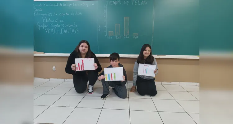 Trabalho interdisciplinar movimentou educandos em sala de aula.