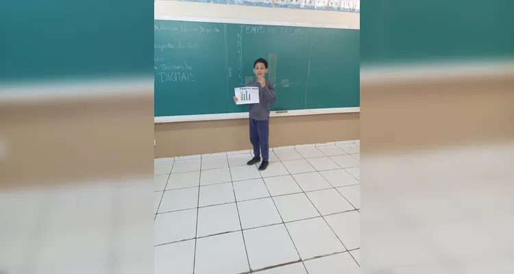 Trabalho interdisciplinar movimentou educandos em sala de aula.