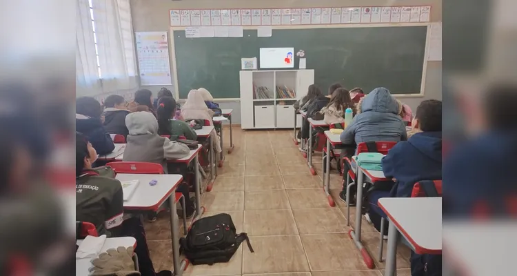 Veja os registros dos trabalhos dos alunos em sala de aula.