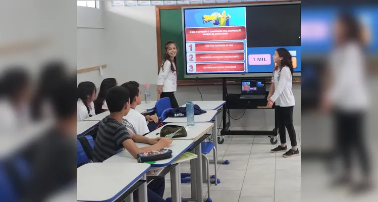 Veja momentos de ações dos alunos em sala e da conscientização do tema no ambiente externo.