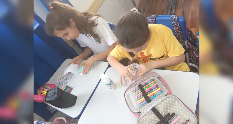 Confira os registros do trabalho em sala de aula.