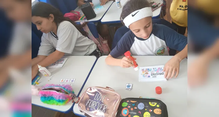 Confira os registros do trabalho em sala de aula.
