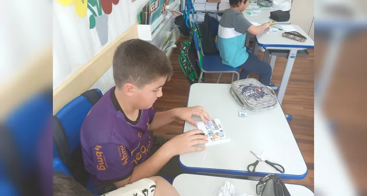 Confira os registros do trabalho em sala de aula.