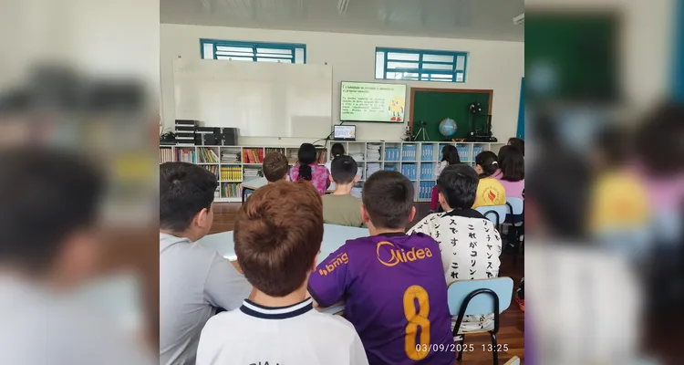 Confira os registros do trabalho em sala de aula.
