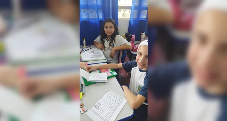 Confira os registros do trabalho em sala de aula.
