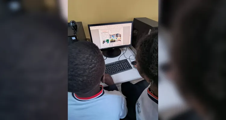 Confira como ficou o jornal e alguns registros do trabalho dos alunos.