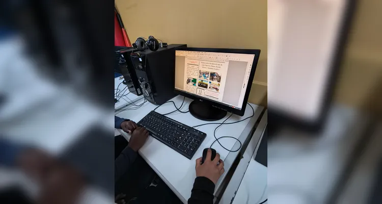 Confira como ficou o jornal e alguns registros do trabalho dos alunos.