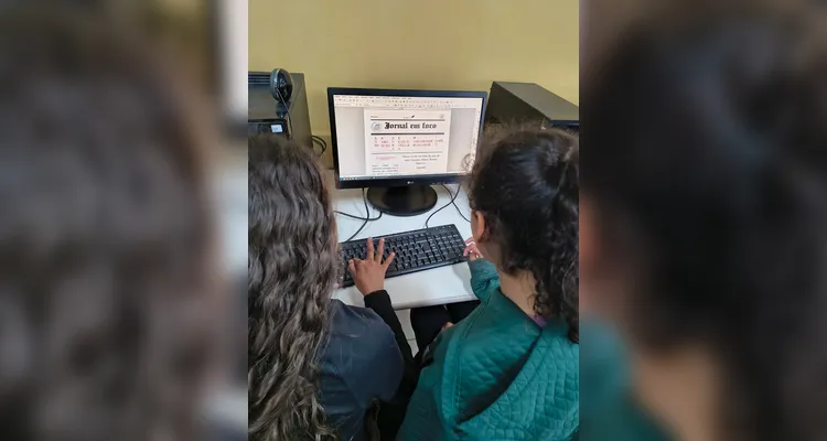 Confira como ficou o jornal e alguns registros do trabalho dos alunos.