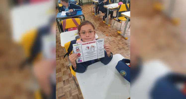 Confira alguns registros do trabalho dos educandos com a temática.
