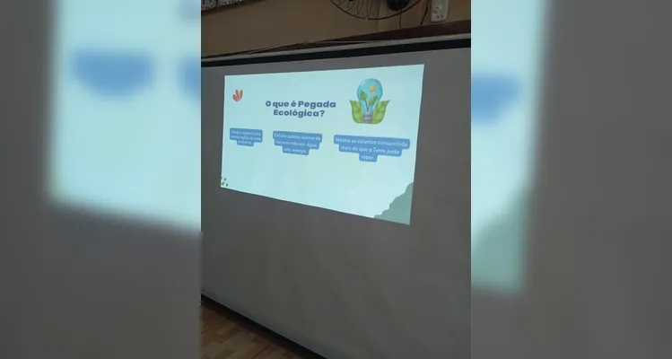Educandos puderam assistir aos conteúdos e produzir materiais sobre o aprendizado ecológico.