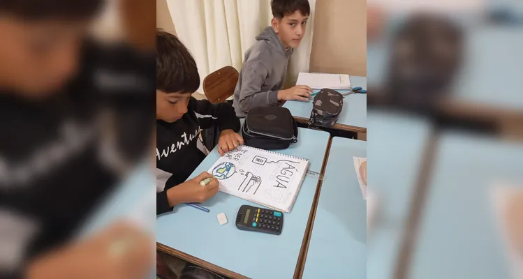 Educandos puderam assistir aos conteúdos e produzir materiais sobre o aprendizado ecológico.