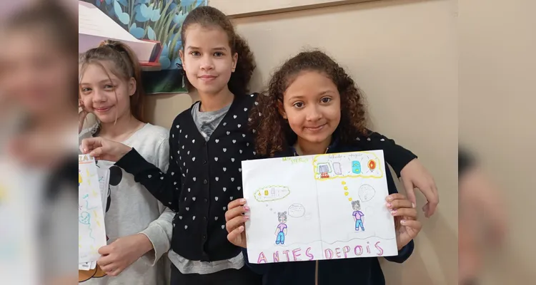 Educandos puderam assistir aos conteúdos e produzir materiais sobre o aprendizado ecológico.