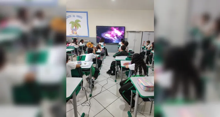 Confira alguns registros do trabalho em sala de aula.