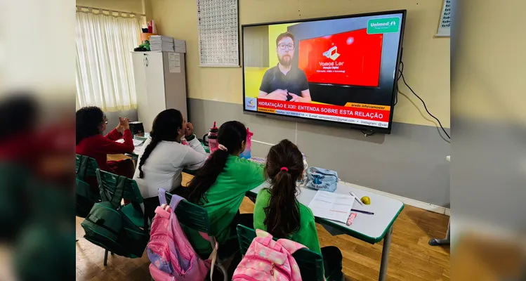 Tecnologia foi grande aliada em sala de aula.