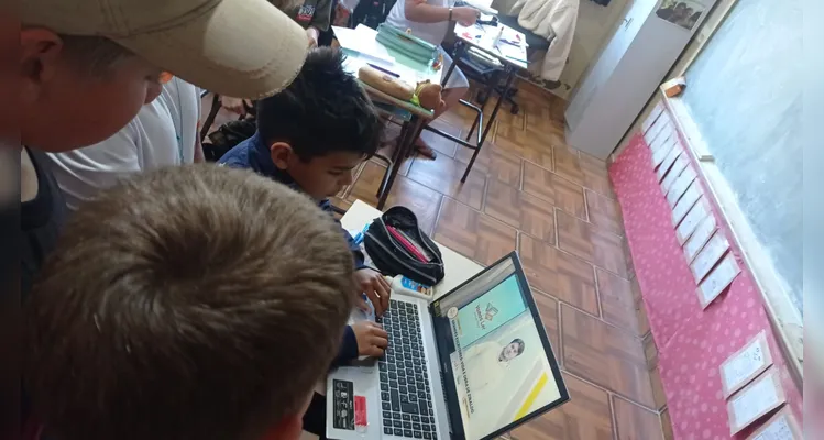 Veja os registros do trabalho em sala de aula.