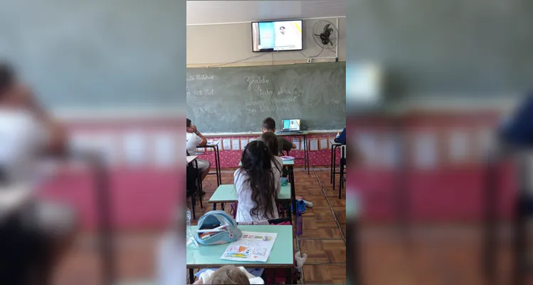 Veja os registros do trabalho em sala de aula.