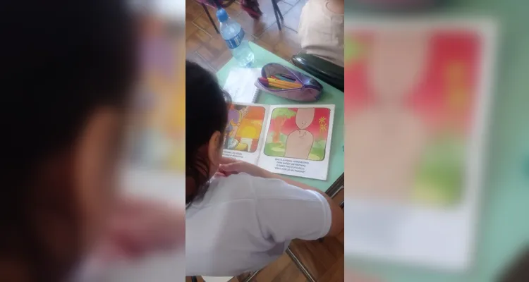 Veja os registros do trabalho em sala de aula.