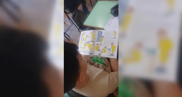 Veja os registros do trabalho em sala de aula.