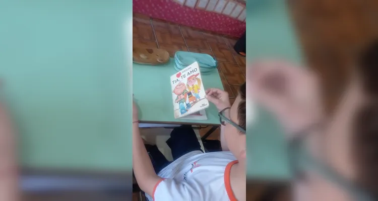 Veja os registros do trabalho em sala de aula.