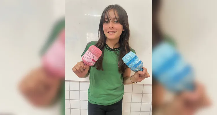 Estudantes foram protagonistas de trabalho artístico e ambiental.