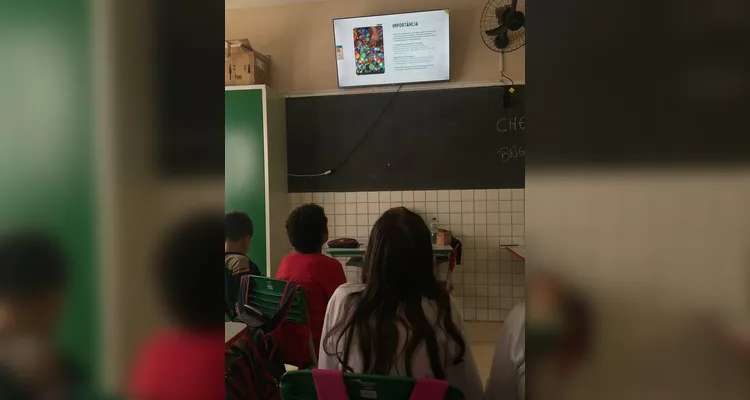 Estudantes foram protagonistas de trabalho artístico e ambiental.