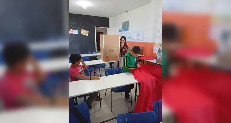 Veja os registros do amplo trabalho solidário dos educandos.
