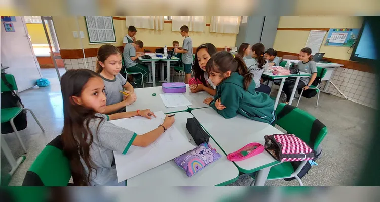 Confira os registros do trabalho em sala de aula.