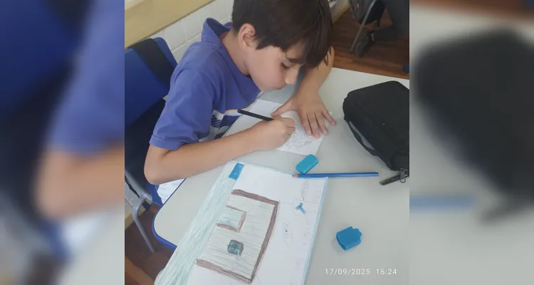 Estudantes fizeram registros do amplo trabalho ambiental.