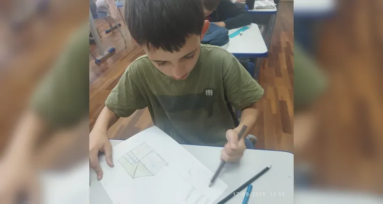 Estudantes fizeram registros do amplo trabalho ambiental.