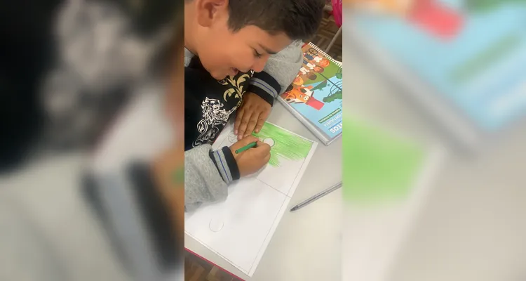 Confira os registros do trabalho em sala de aula.
