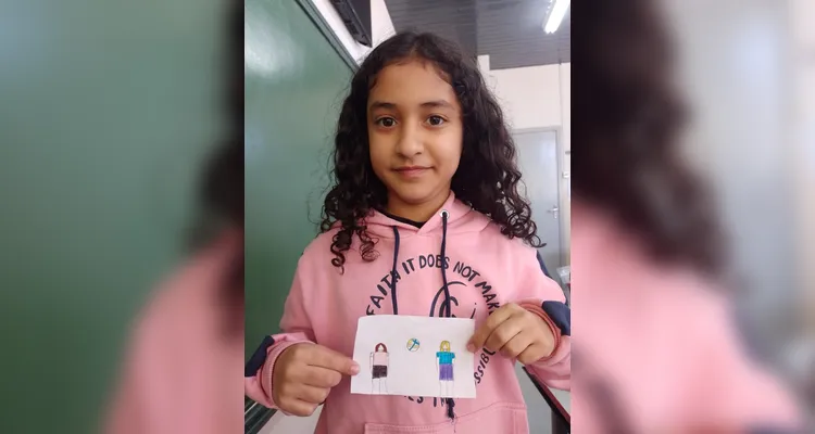Veja como ficaram as produções dos alunos em sala de aula.