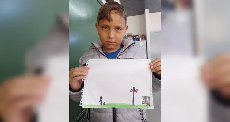 Veja como ficaram as produções dos alunos em sala de aula.