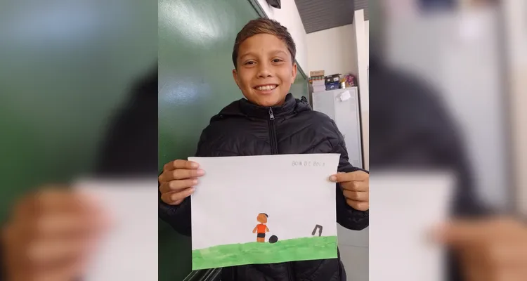 Veja como ficaram as produções dos alunos em sala de aula.