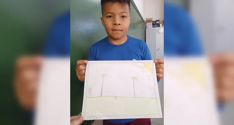 Veja como ficaram as produções dos alunos em sala de aula.