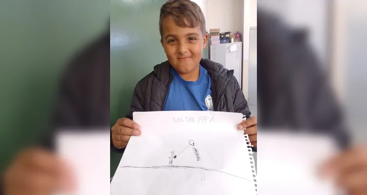 Veja como ficaram as produções dos alunos em sala de aula.