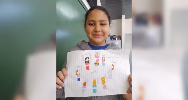 Veja como ficaram as produções dos alunos em sala de aula.