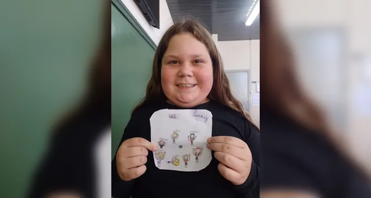 Veja como ficaram as produções dos alunos em sala de aula.