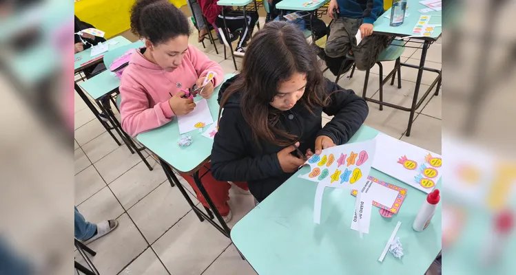 Confira os registros do trabalho em sala de aula.