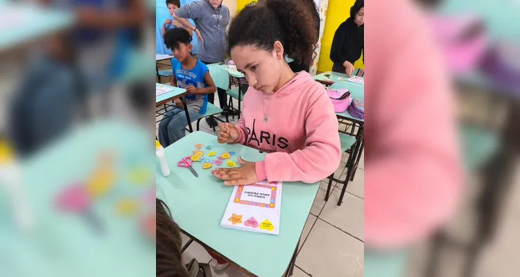 Confira os registros do trabalho em sala de aula.