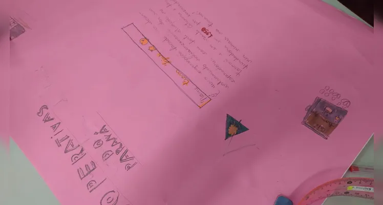 Confira os registros do trabalho em sala de aula.