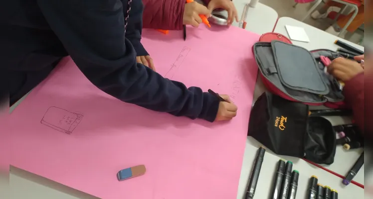 Confira os registros do trabalho em sala de aula.